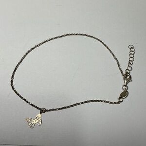 Dyadema Sterling Silver Chain Bracelet with a Butterfly 🦋 Charm. 9 to 10”